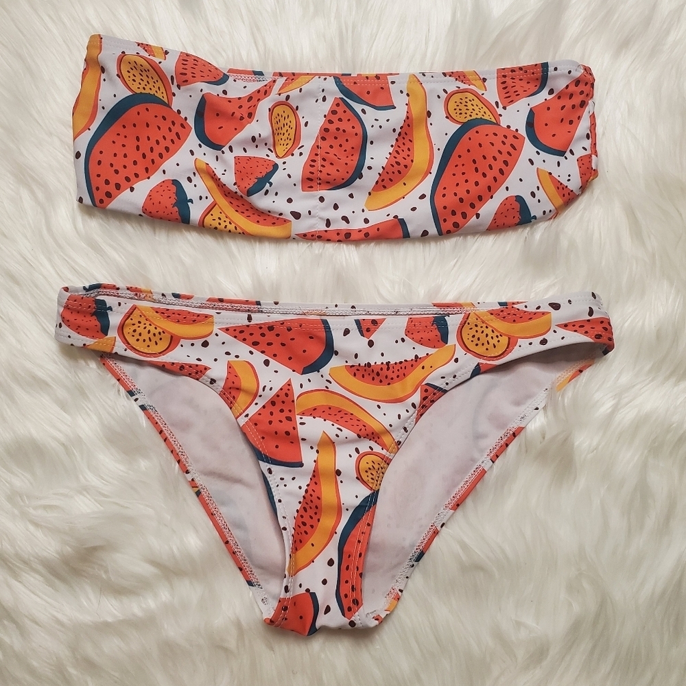 Colorful Fruit Pattern Bikini Set - Picture 3 of 4